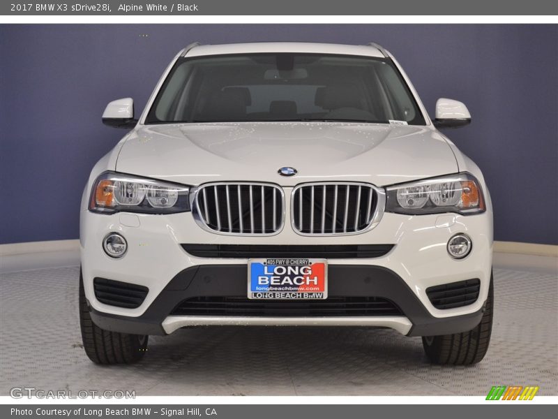 Alpine White / Black 2017 BMW X3 sDrive28i