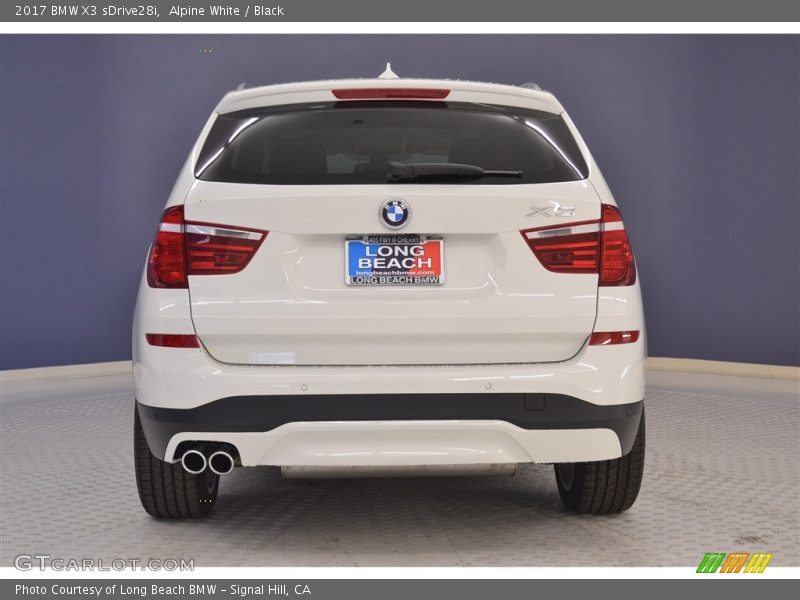 Alpine White / Black 2017 BMW X3 sDrive28i