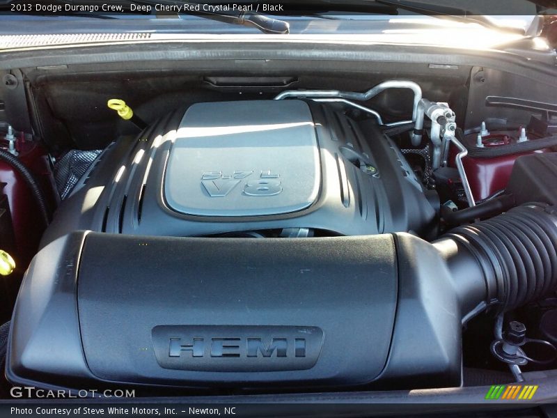 Deep Cherry Red Crystal Pearl / Black 2013 Dodge Durango Crew