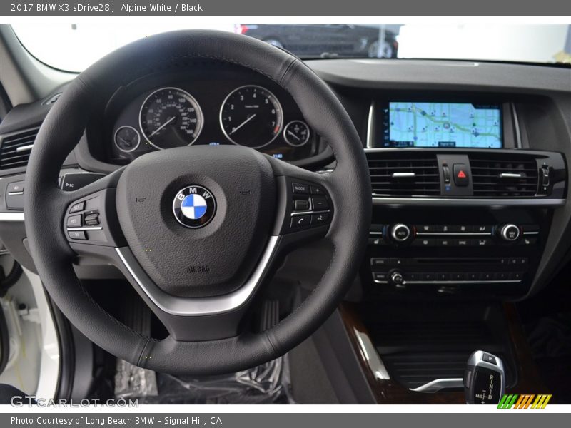 Alpine White / Black 2017 BMW X3 sDrive28i