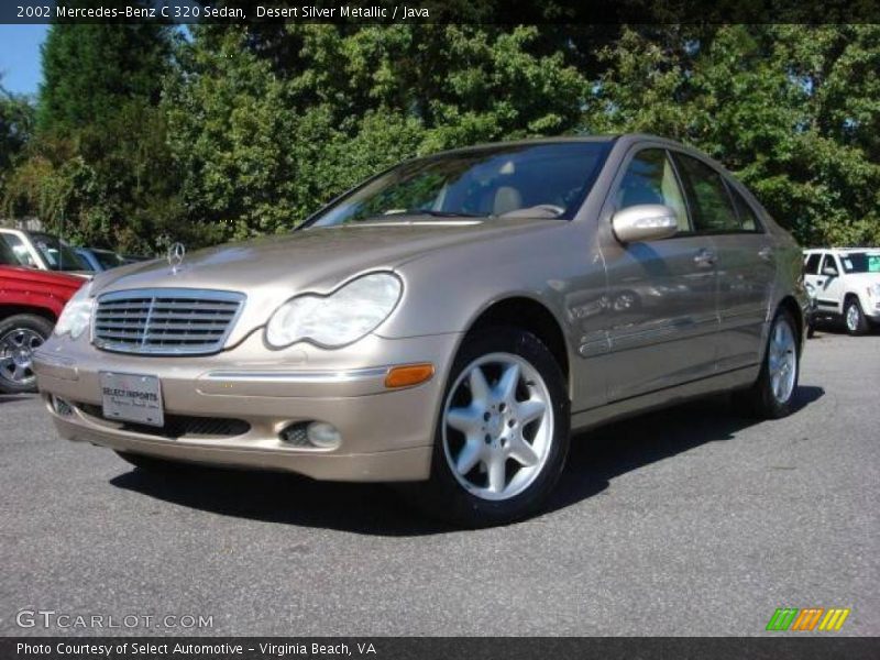 Desert Silver Metallic / Java 2002 Mercedes-Benz C 320 Sedan