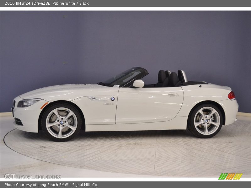 Alpine White / Black 2016 BMW Z4 sDrive28i