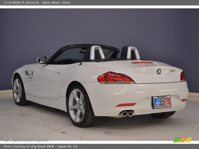 Alpine White / Black 2016 BMW Z4 sDrive28i