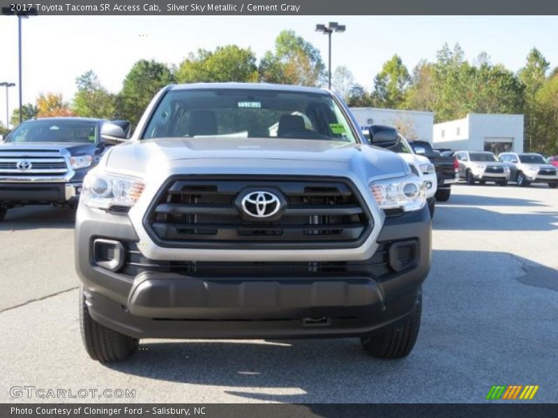 Silver Sky Metallic / Cement Gray 2017 Toyota Tacoma SR Access Cab
