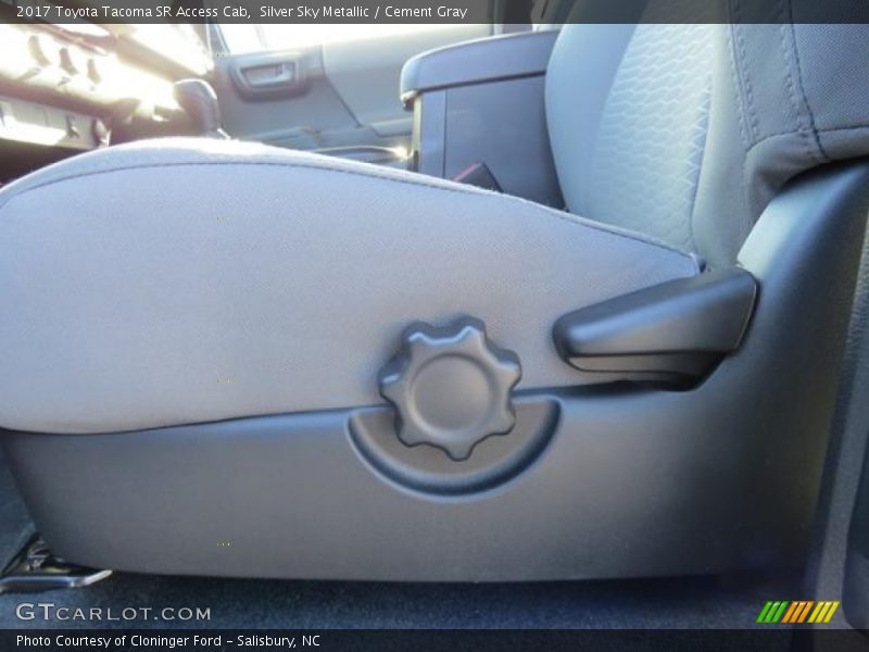 Silver Sky Metallic / Cement Gray 2017 Toyota Tacoma SR Access Cab