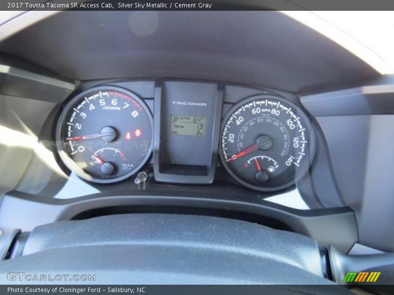 Silver Sky Metallic / Cement Gray 2017 Toyota Tacoma SR Access Cab