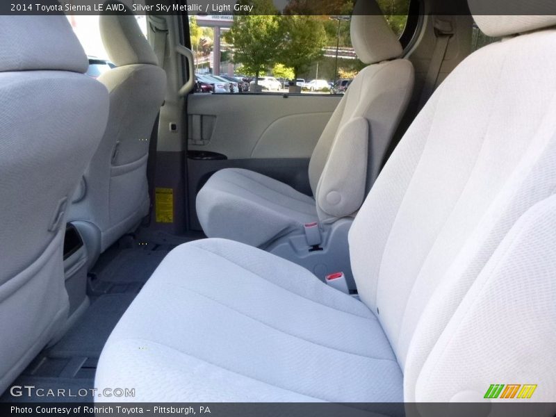 Silver Sky Metallic / Light Gray 2014 Toyota Sienna LE AWD