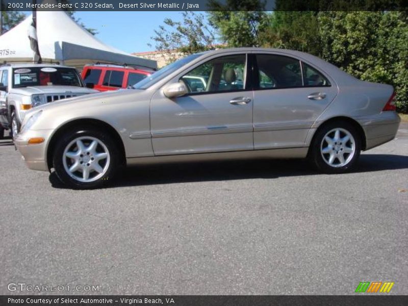 Desert Silver Metallic / Java 2002 Mercedes-Benz C 320 Sedan