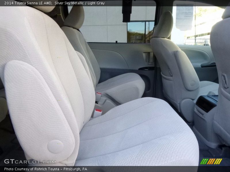 Silver Sky Metallic / Light Gray 2014 Toyota Sienna LE AWD
