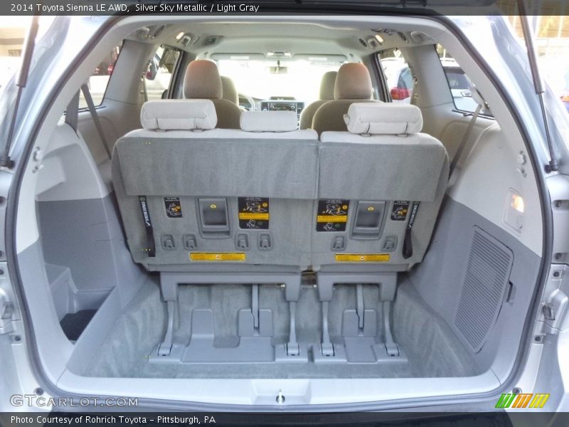 Silver Sky Metallic / Light Gray 2014 Toyota Sienna LE AWD