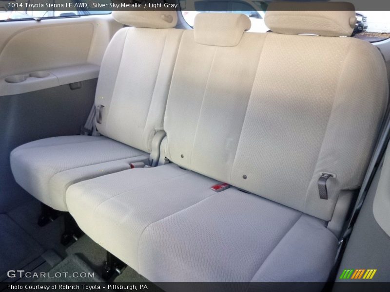 Silver Sky Metallic / Light Gray 2014 Toyota Sienna LE AWD
