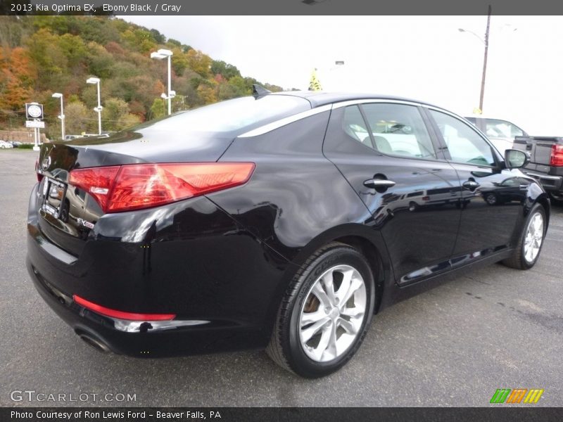 Ebony Black / Gray 2013 Kia Optima EX