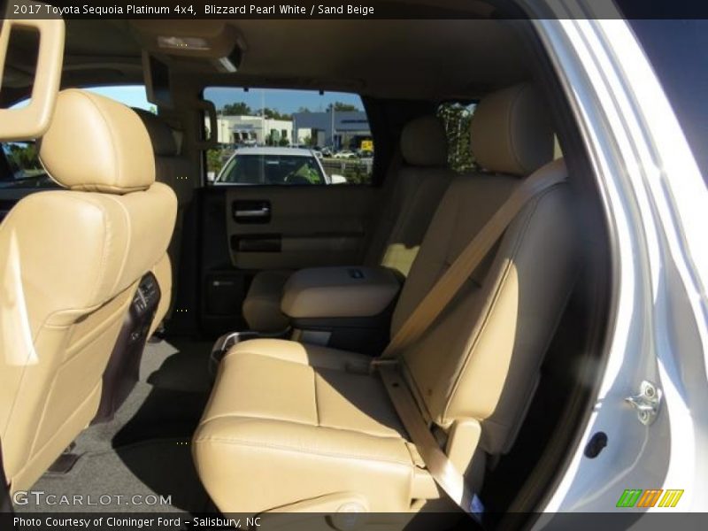 Rear Seat of 2017 Sequoia Platinum 4x4