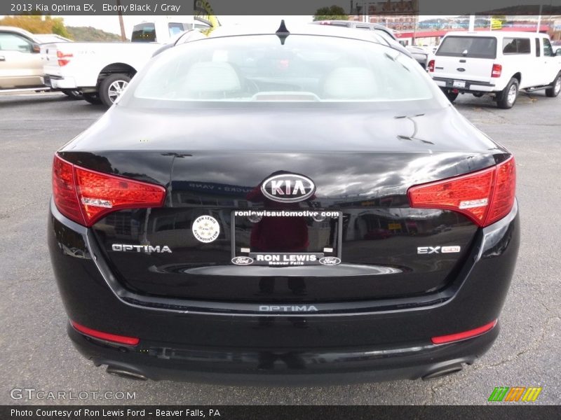 Ebony Black / Gray 2013 Kia Optima EX