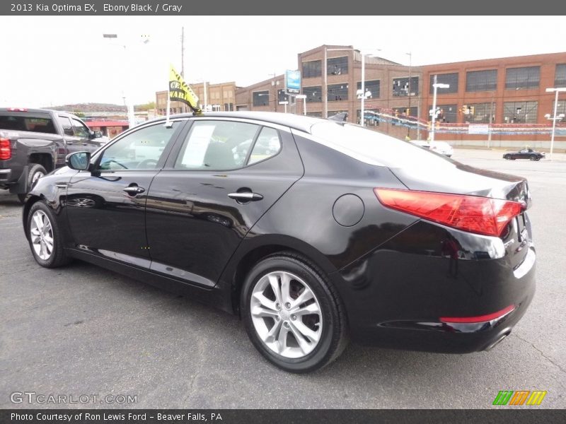 Ebony Black / Gray 2013 Kia Optima EX