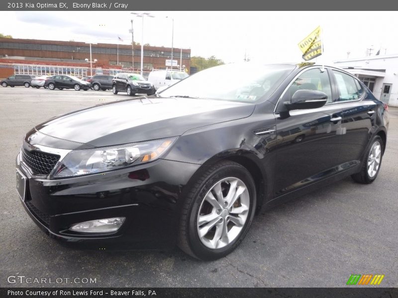 Ebony Black / Gray 2013 Kia Optima EX