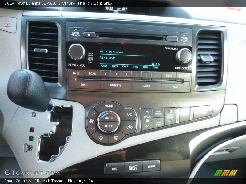 Silver Sky Metallic / Light Gray 2014 Toyota Sienna LE AWD