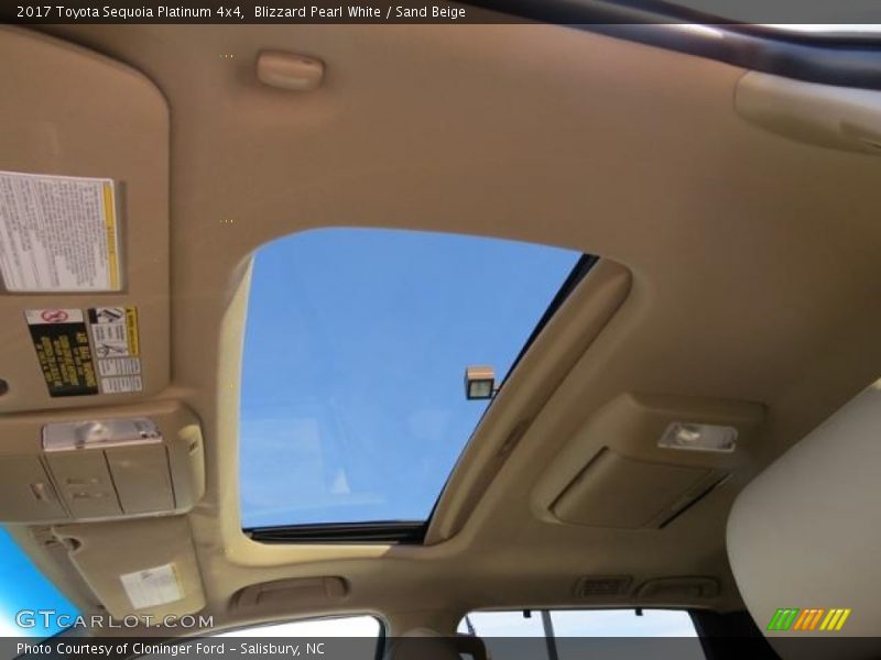 Sunroof of 2017 Sequoia Platinum 4x4
