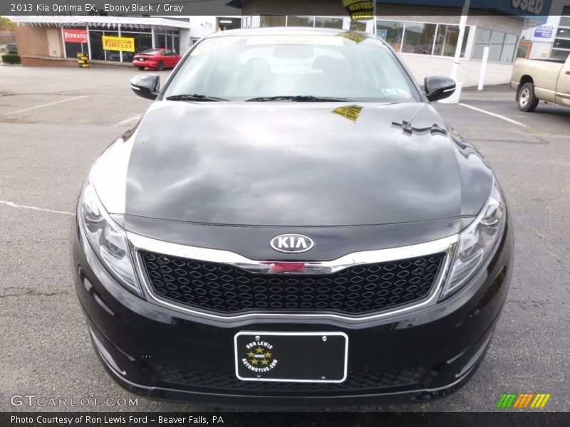 Ebony Black / Gray 2013 Kia Optima EX