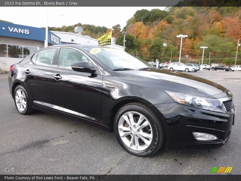 Ebony Black / Gray 2013 Kia Optima EX