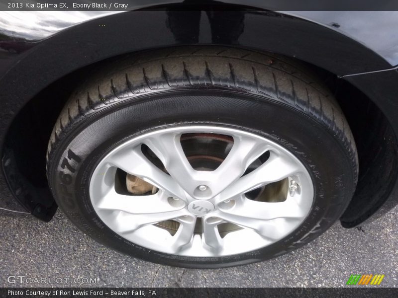Ebony Black / Gray 2013 Kia Optima EX