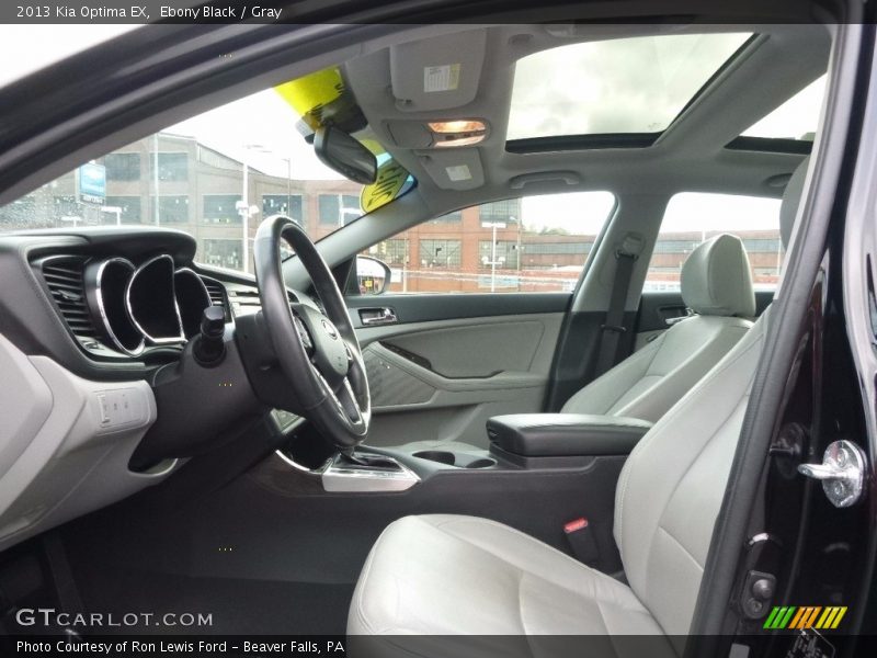 Ebony Black / Gray 2013 Kia Optima EX