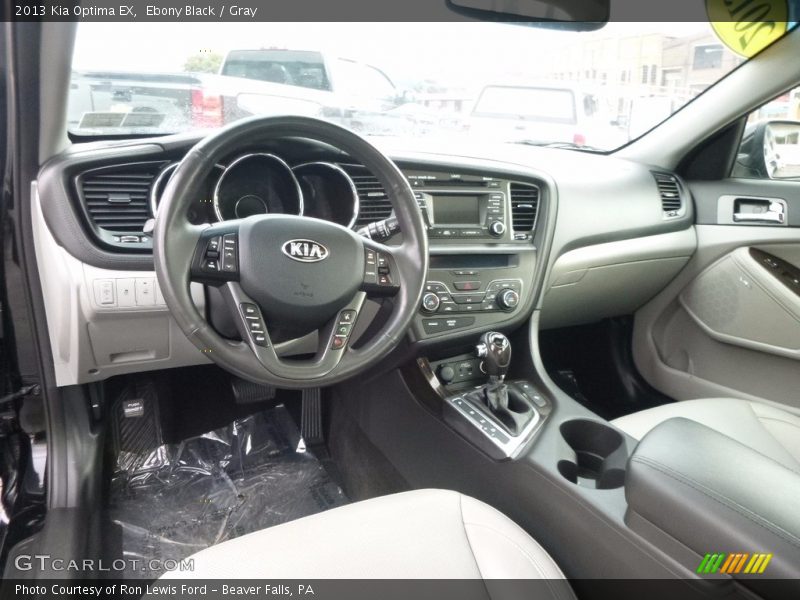 Ebony Black / Gray 2013 Kia Optima EX