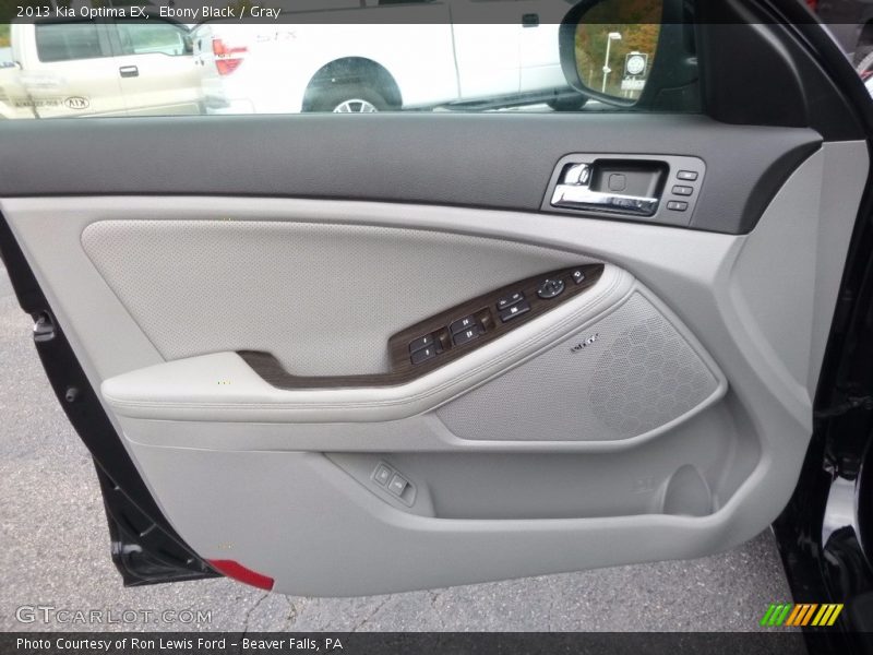 Ebony Black / Gray 2013 Kia Optima EX