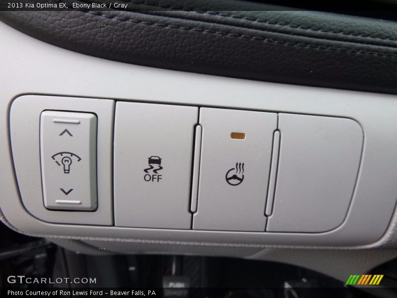 Ebony Black / Gray 2013 Kia Optima EX