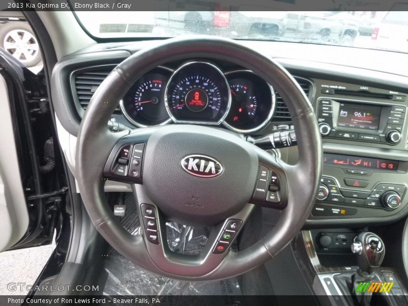 Ebony Black / Gray 2013 Kia Optima EX