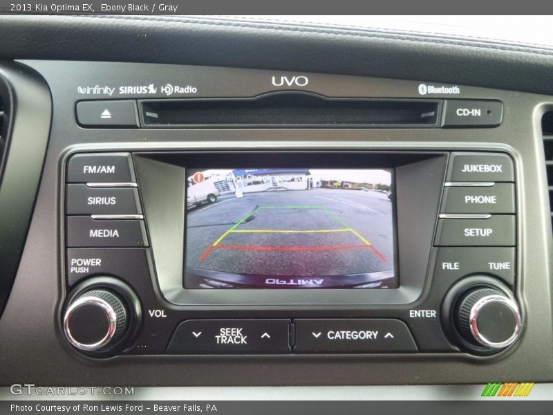 Ebony Black / Gray 2013 Kia Optima EX