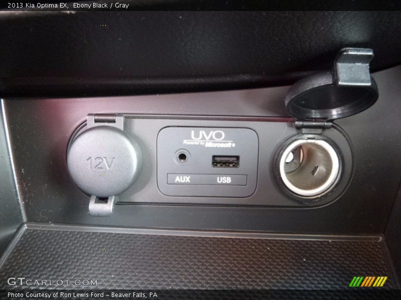 Ebony Black / Gray 2013 Kia Optima EX