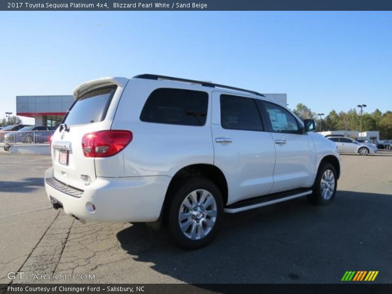 Blizzard Pearl White / Sand Beige 2017 Toyota Sequoia Platinum 4x4