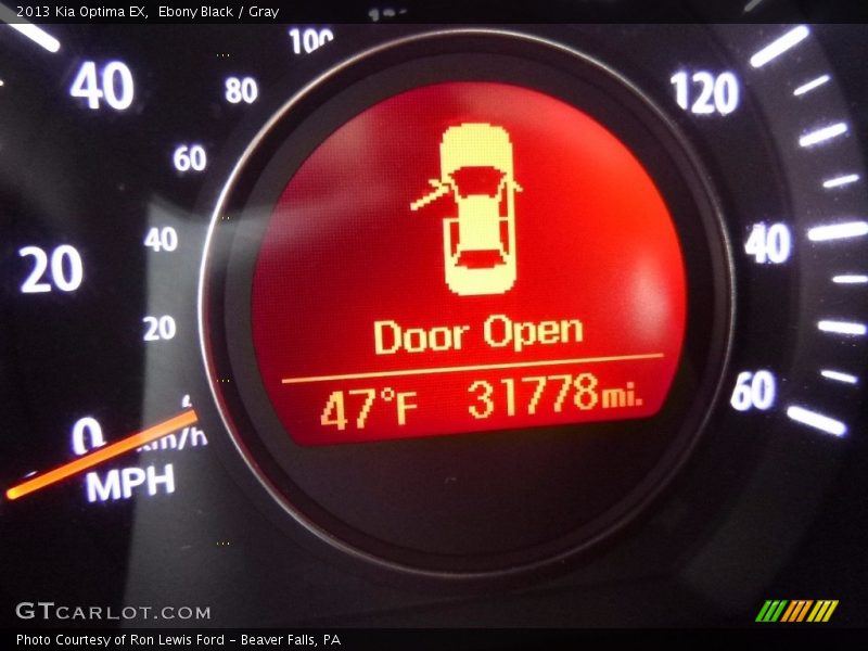 Ebony Black / Gray 2013 Kia Optima EX