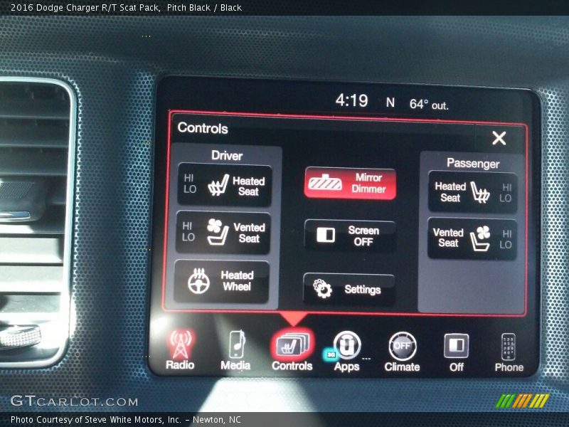 Pitch Black / Black 2016 Dodge Charger R/T Scat Pack