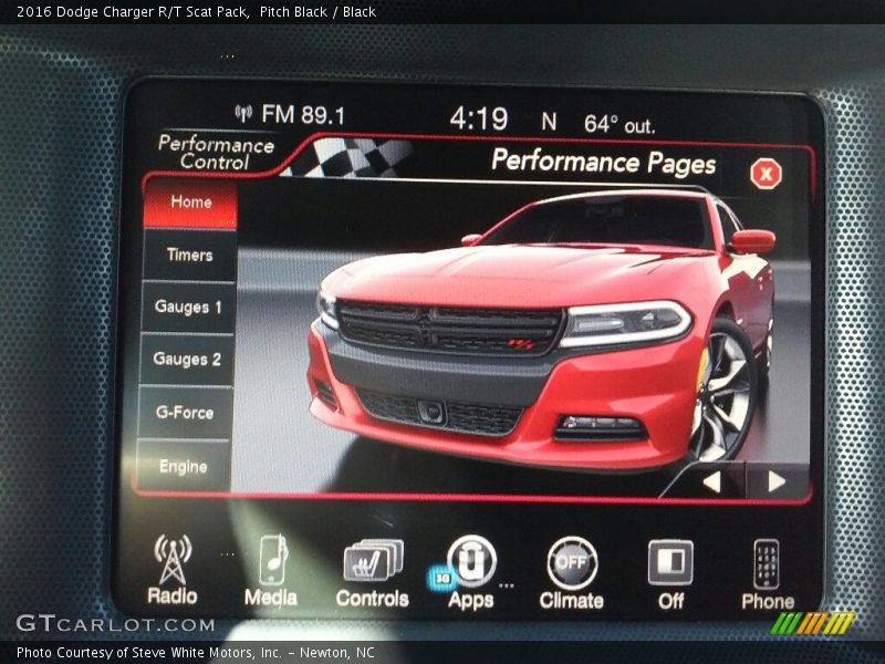 Pitch Black / Black 2016 Dodge Charger R/T Scat Pack