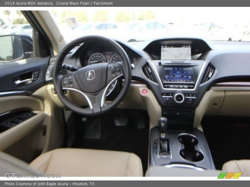 Crystal Black Pearl / Parchment 2014 Acura MDX Advance