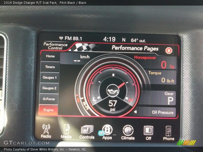 Pitch Black / Black 2016 Dodge Charger R/T Scat Pack