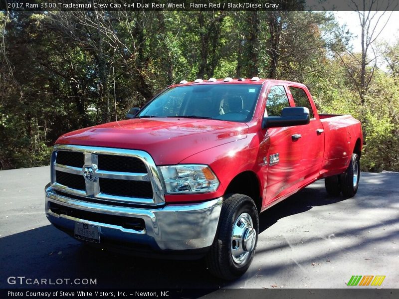 Flame Red / Black/Diesel Gray 2017 Ram 3500 Tradesman Crew Cab 4x4 Dual Rear Wheel