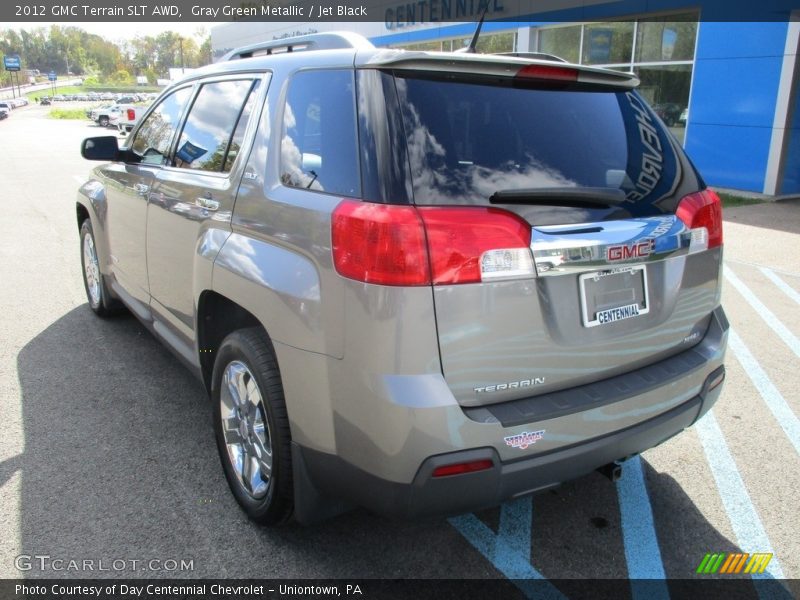 Gray Green Metallic / Jet Black 2012 GMC Terrain SLT AWD