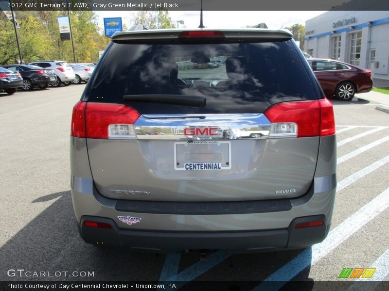 Gray Green Metallic / Jet Black 2012 GMC Terrain SLT AWD