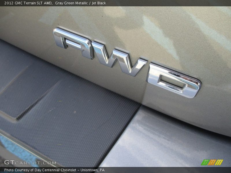 Gray Green Metallic / Jet Black 2012 GMC Terrain SLT AWD