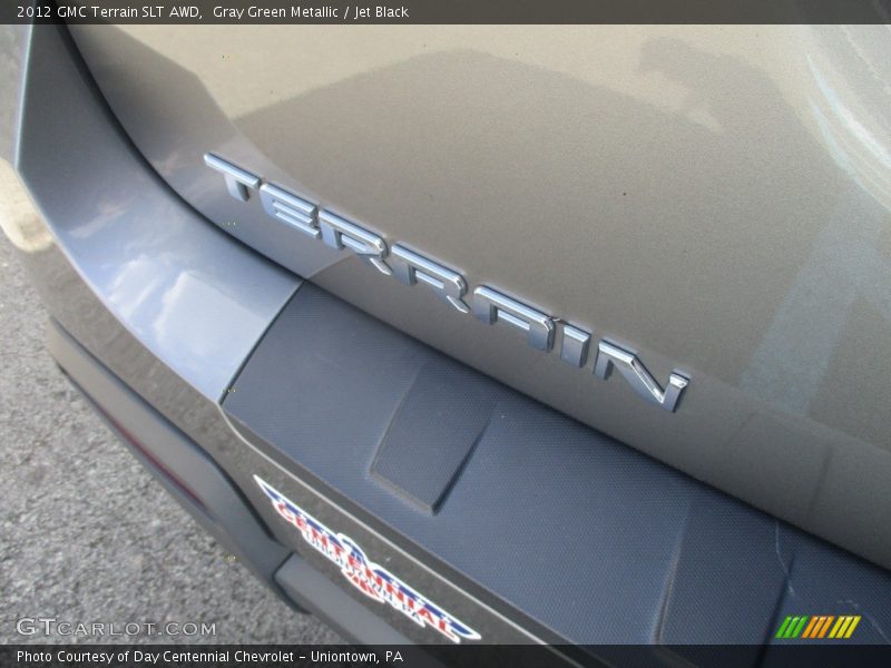 Gray Green Metallic / Jet Black 2012 GMC Terrain SLT AWD
