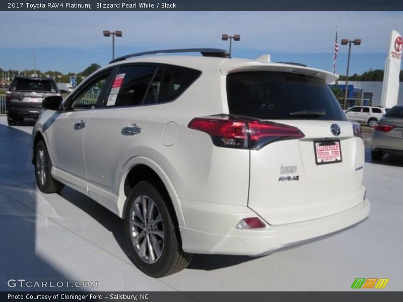 Blizzard Pearl White / Black 2017 Toyota RAV4 Platinum