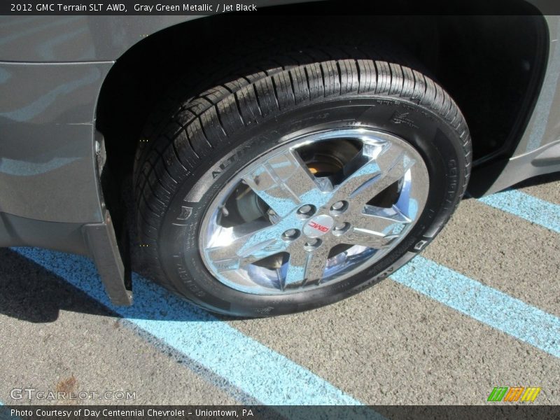 Gray Green Metallic / Jet Black 2012 GMC Terrain SLT AWD