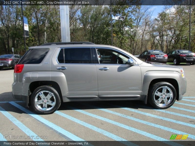 Gray Green Metallic / Jet Black 2012 GMC Terrain SLT AWD