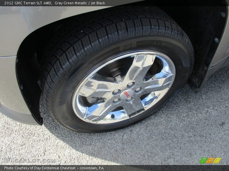 Gray Green Metallic / Jet Black 2012 GMC Terrain SLT AWD