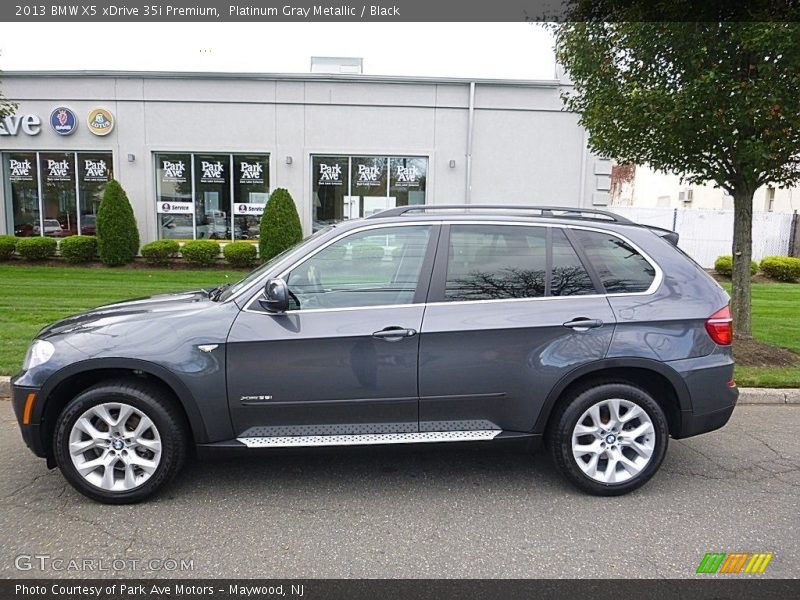 Platinum Gray Metallic / Black 2013 BMW X5 xDrive 35i Premium