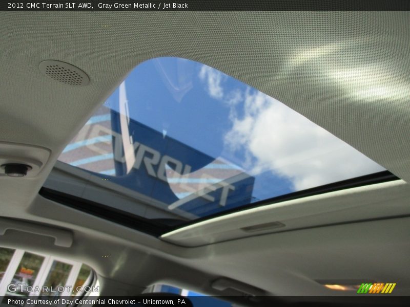 Gray Green Metallic / Jet Black 2012 GMC Terrain SLT AWD