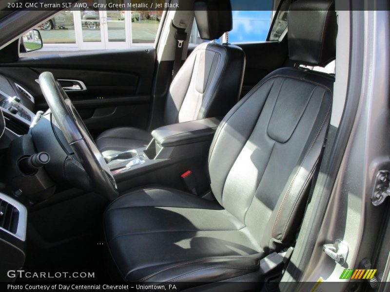 Gray Green Metallic / Jet Black 2012 GMC Terrain SLT AWD